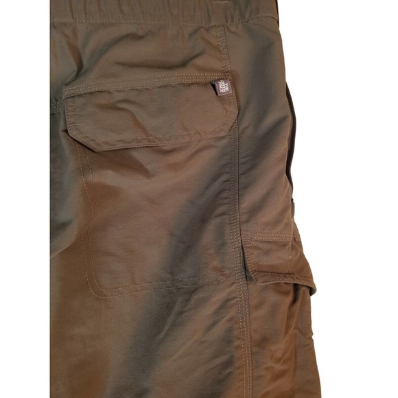 The North Face Men Pants Belted Convertible Hiking Sz M34x31 Brown Nylon Elastic - Picture 3 of 11